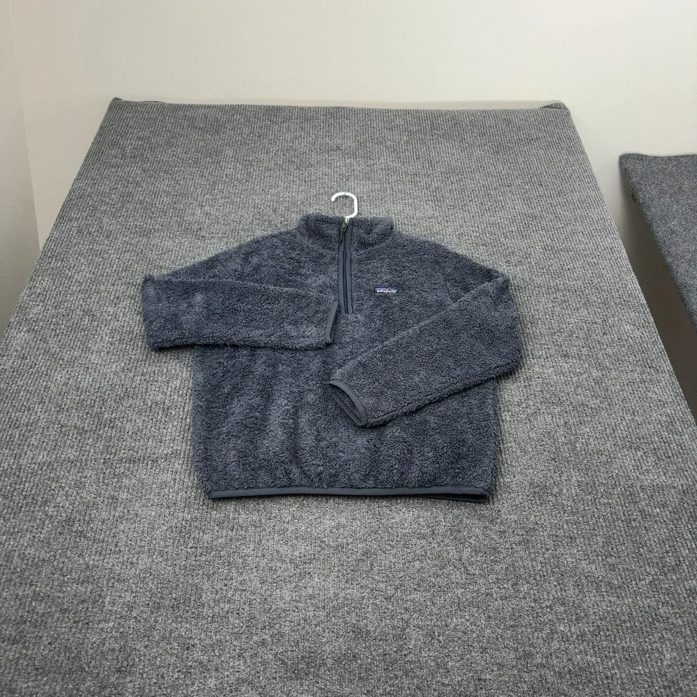 Patagonia Fleece Pullover‎ Small Grey Polyester Quarter Zip Los Gatos Gorpcore